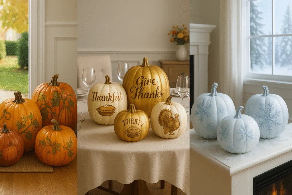 Creating Painted Pumpkins at Home