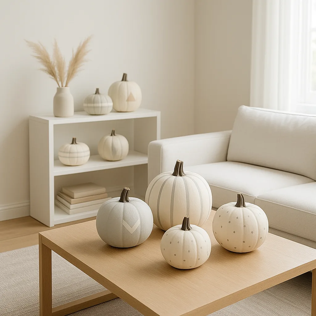 Minimalist Ideas for Painted Pumpkins for Modern Home Decor