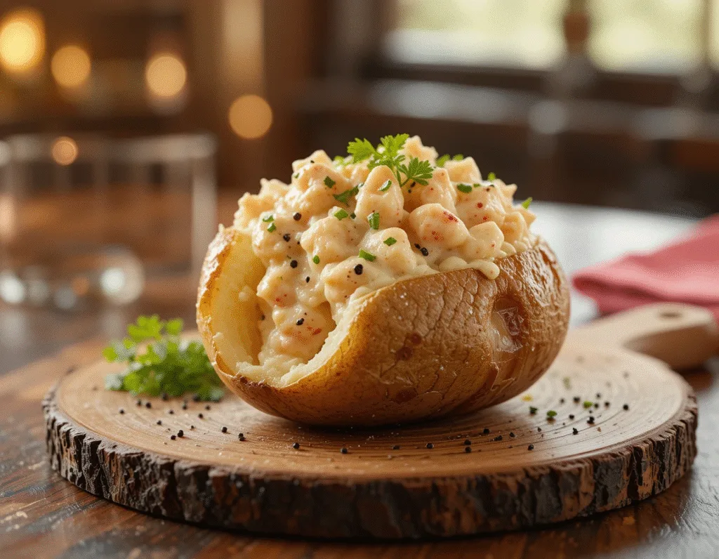 Crab-Topped Potato