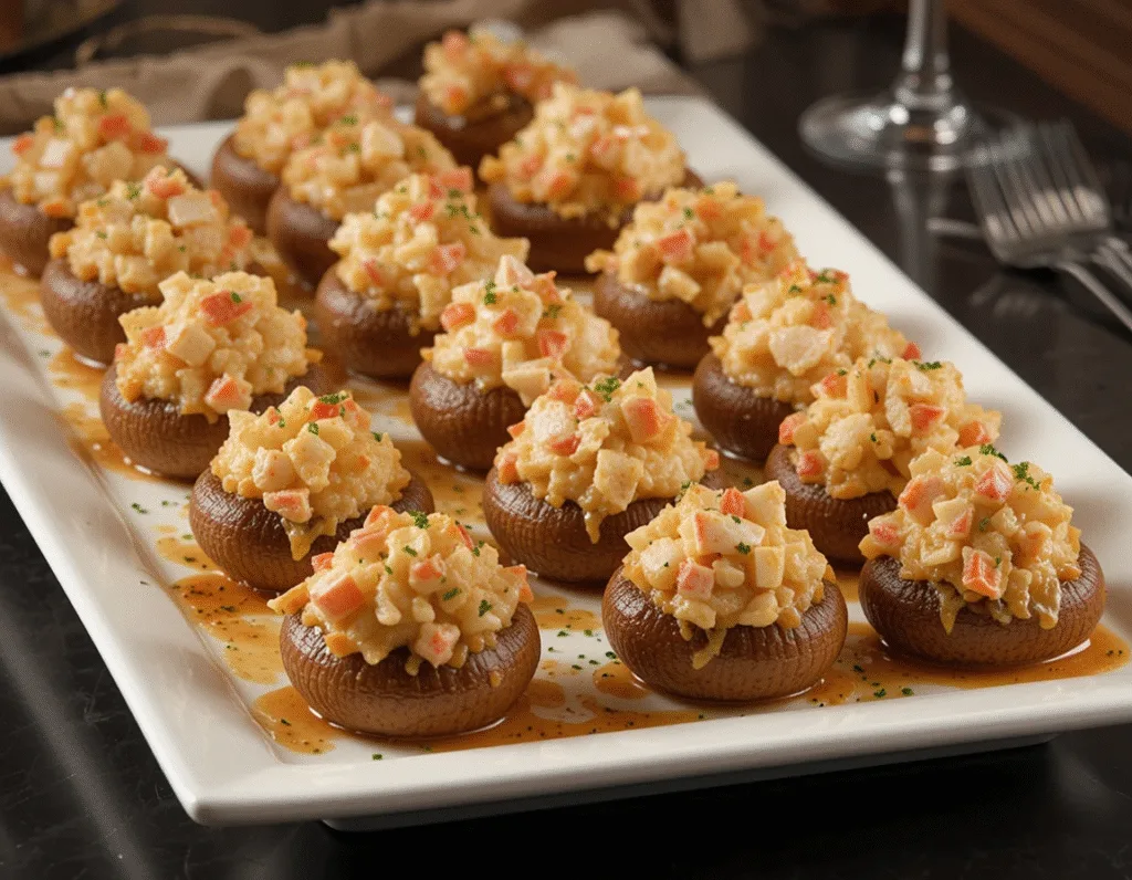 Crabby Stuffed Mushrooms