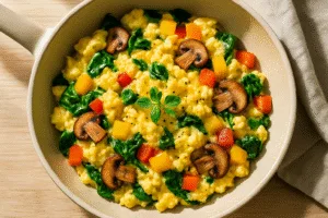 Scrambled Eggs and Veggies