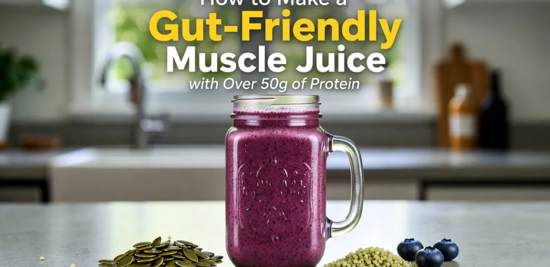 How to Make a Gut-Friendly Muscle Juice with Over 50g of Protein
